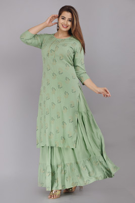 NICEKURTI Women Kurta Skirt Set