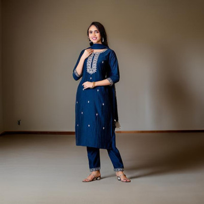 shree yamuna Cotton Slub Women Churidar