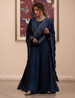 Kedar Fab Anarkali Gown(Dark Blue)