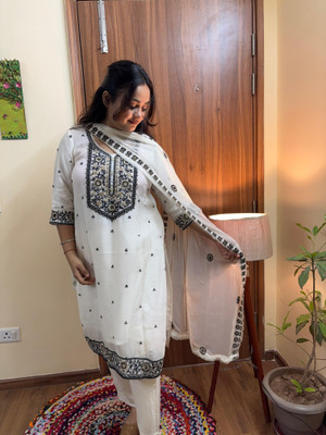 PS PATOLA SWAG Women Kurta Pant Dupatta Set