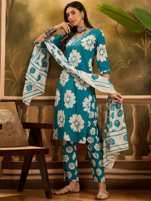Vastramyaa Women Kurta Pant Attached Dupatta Set