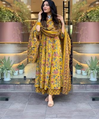 Janardan Women Kurta Palazzo Dupatta Set