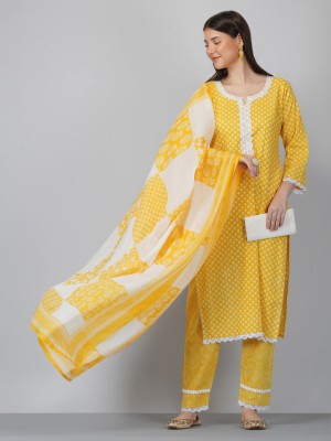 VANGULL Women Kurta Pant Dupatta Set