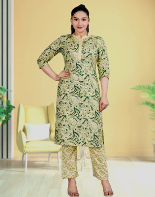 Om Sundaraaya Women Kurti Pant Set