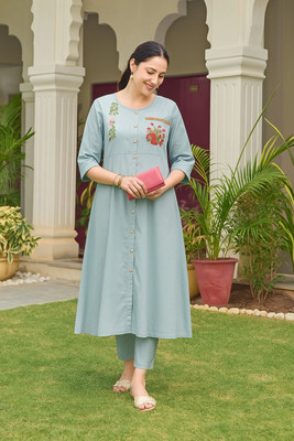 THREADSHUB Women Kurti Pant Set