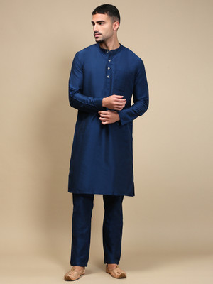 WHITE HEART Men Kurta Pyjama Set