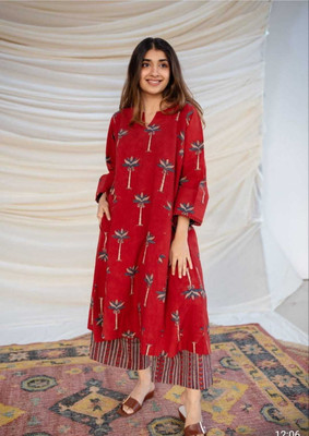 Gunatva Traders Tunic Palazzos Co-ords Set