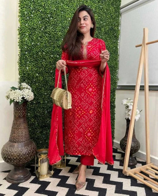 Daihis Collection Women Kurti Pant Dupatta Set
