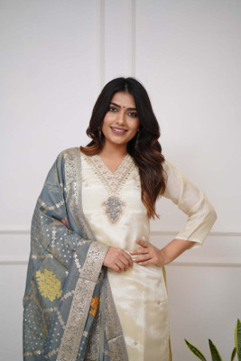 Shanti Creation Embroidered Kurta, Trouser/Pant & Dupatta Set