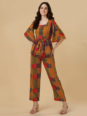 luzumbez Women Ethnic Top Pant Set
