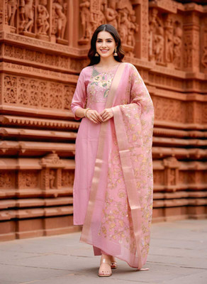 Hiti Creations Women Kurti Pant Dupatta Set