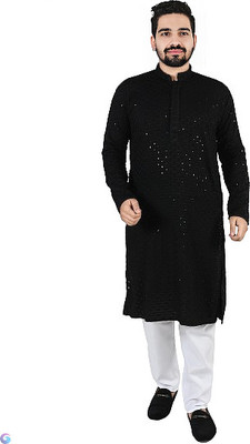 Qtsy Men Kurta Pyjama Set