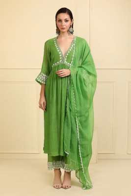 Gosriki Women Kurta Pant Dupatta Set