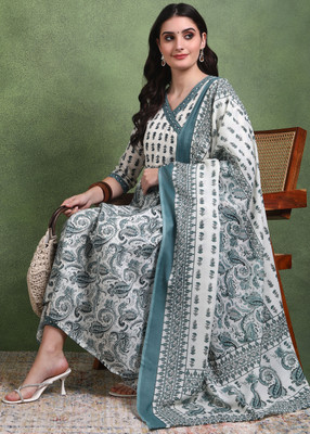 Hiva Trendz Floral Print Kurta, Trouser/Pant & Dupatta Set
