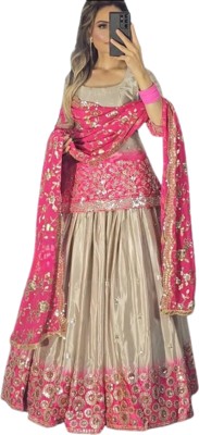 SHAFNUFAB Women Ethnic Top Pant Dupatta Set