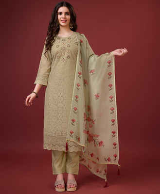 MOJILAA Women Kurta Pant Dupatta Set