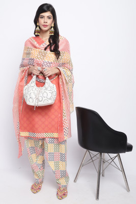 Merira Floral Print Kurta, Salwar & Dupatta Set