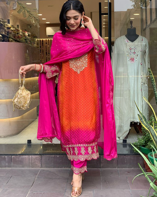 Aaghnya Fashion Women Kurta Pant Dupatta Set
