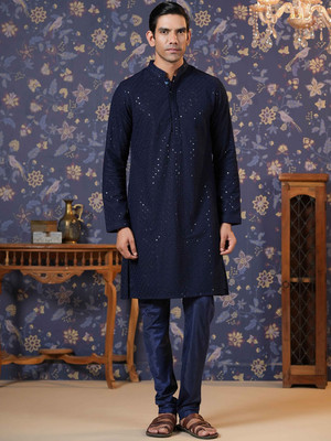 House of Pataudi Men Kurta Pyjama Set