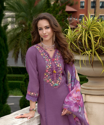 Indo Era Women Kurta Pant Dupatta Set