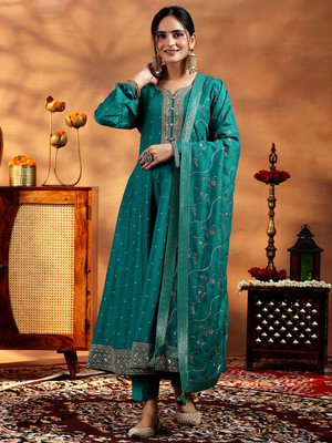 LIBAS Women Kurta Pant Dupatta Set
