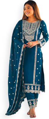 Kedar Women Kurti Pant Attached Dupatta Set