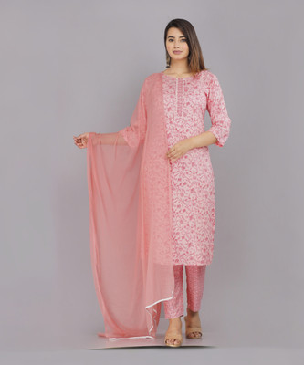 Blushwork Women Kurta Pant Dupatta Set