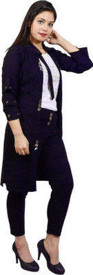 MYKUKI Women Kurta Pant Ethnic Jacket Set