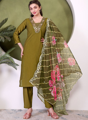 Aarya Ethnic Women Kurti Pant Dupatta Set