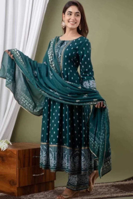 AF ASHA FABRICS Women Kurta Pant Dupatta Set