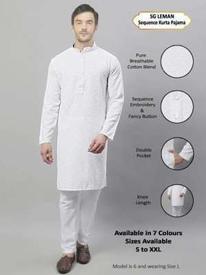 SG LEMAN Men Kurta Pyjama Set