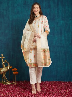 Tasrika Women Kurti Pant Attached Dupatta Set