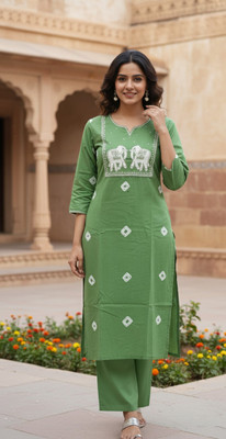 Samdwaal's Women Kurta Pant Set