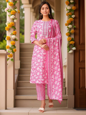Banwaree Women Kurti Pant Dupatta Set