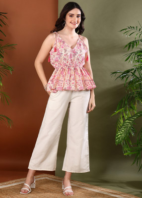 Stylum Women Crop Top Pant Set