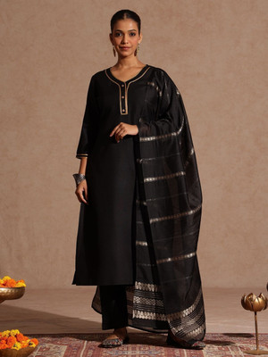 Janasya Women Kurti Pant Dupatta Set