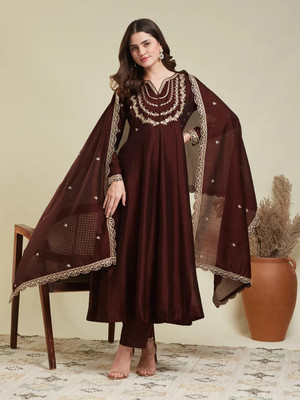 The Kriyanshi Fashion Women Kurta Palazzo Dupatta Set