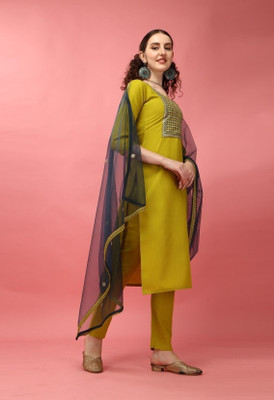 FULPARI Embroidered Kurta, Trouser/Pant & Dupatta Set