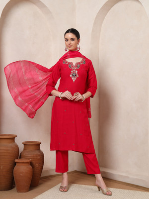 Pankvi Women Kurta Pant Dupatta Set