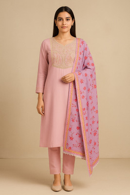 Vasavi Fashions Women Kurti Pant Dupatta Set