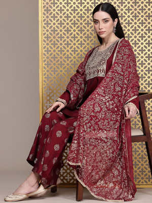 House of Pataudi Women Kurta Palazzo Set