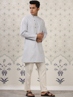 Ode by House of Pataudi Men Kurta Salwar Set