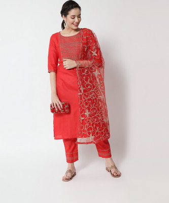 PPTOSS Women Kurti Pant Dupatta Set