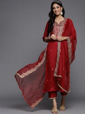 Indo Era Women Kurta Pant Dupatta Set