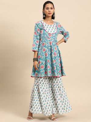 all about you Women Kurta Sharara Set