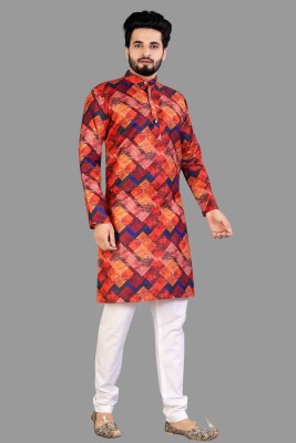 MENTIFIC Men Kurta Pyjama Set