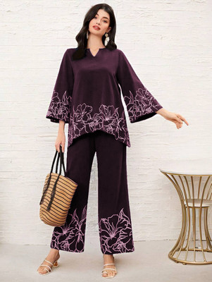 Citytalk Women Ethnic Top Palazzo Set
