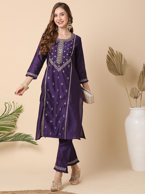 Globus Women Kurta Pant Set