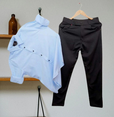 Black Deer Men Shirt Pant Set