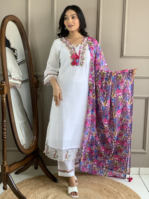 THE52 Women Kurta Pant Dupatta Set